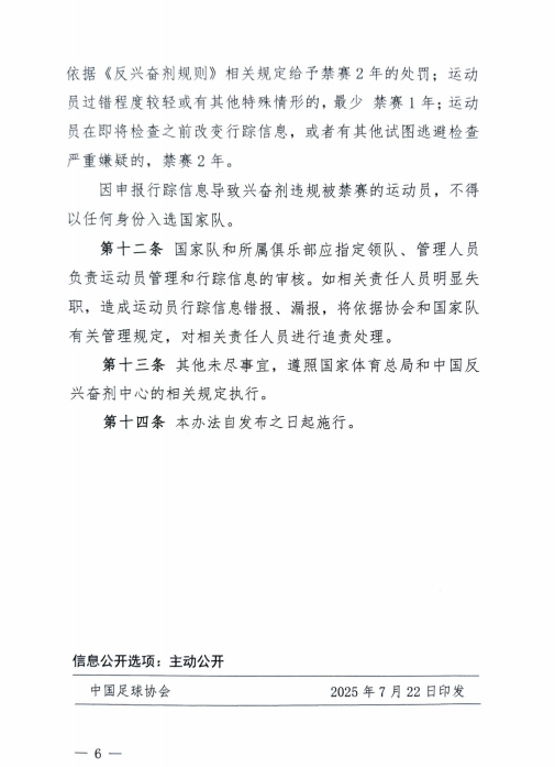 被中国反兴, 将给予不同, 中国足协实